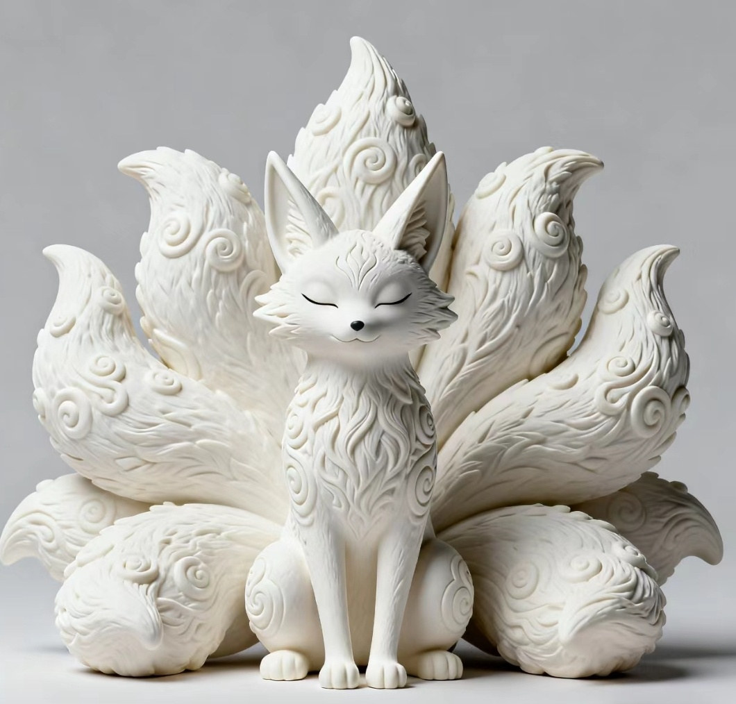 祥瑞·云纹灵狐