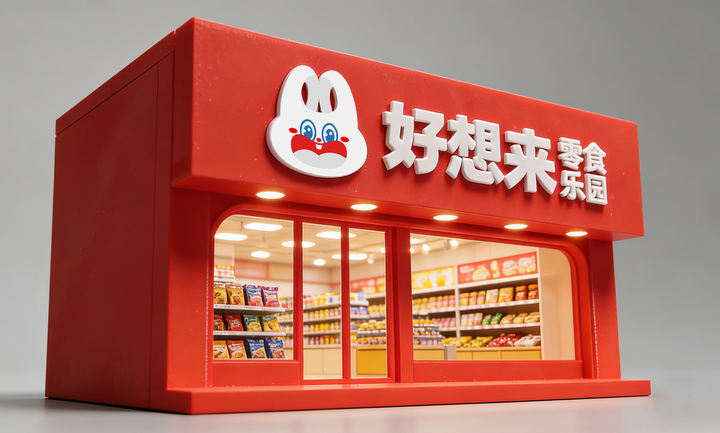 好想来零食店铺微缩模型